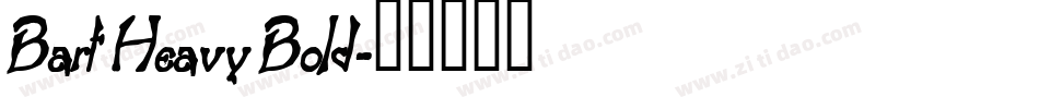 Bart Heavy Bold字体转换